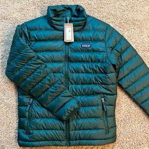 Boys size Large (12) Patagonia Jacket dark green